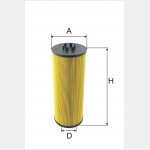 Wkład filtra oleju WO 2012x - Zamiennik: WO 15200x, HU 12140x, OE 651, SO 7055	 