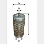 Wkład filtra oleju WO 242x - Zamienniki: WO 30-110x, H 12110/2x, H 12110/3, OM 514, OM 514/5
