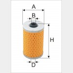 Wkład filtra paliwa WP 065-Wx - Zamiennik: WP 10-2, BF 707, PW 804, PM 804A, PM 806, SN 090