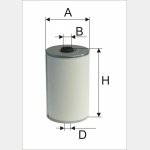 Wkład filtra paliwa - WP 317Fx - Zamiennik: WP 11-7x, BF 1018/1, SN 5055 