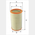 Wkład filtra powietrza WPO 167-05 - Zastosowanie: Sprężarka SCJ 8