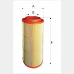 Wkład filtra powietrza WPO 423 - Zamiennik: C 271320/1, AM 472, SA 17314
