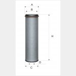 Wkład filtra powietrza WPO 469 - Zamiennik: WA 40-830, CF 1320, AM 455W, SA 17216