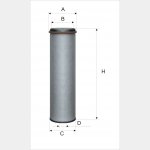 Wkład filtra powietrza WPO 471 - Zamiennik: CF 1600, SA 14473
