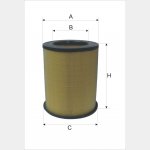 Wkład filtra powietrza WPO 569 - Zamiennik: WA 36-1610, C 341500, C 341500/1, AM 442/4, SA 16257