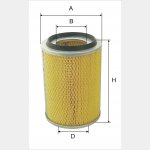 Wkład filtra powietrza WPO 648 - Zastosowanie: Lokomotywy ST 44