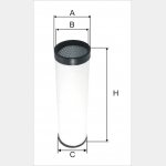 Wkład filtra powietrza WPO 689 - Zamiennik: WA 41-1090, CF 500, AR 200/5 W, SA 17089