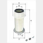Wkład filtra powietrza WPO 708 - Zamiennik: C 16340, AM419/2, SA 14698 K