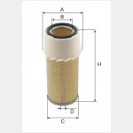 Wkład filtra powietrza WPO 265 - Zamiennik: WA 30-380, C 1188, AM 419/1, SA 10385 K
