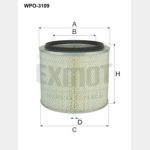 Wkład filtra powietrza WPO 3109 Zamienniki: brak