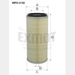 Wkład filtra powietrza WPO 3130 Zamienniki: brak