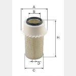 Wkład filtra powietrza WPO 580 - Zamiennik: C 16 190/3, AM 430/1, SA 11254