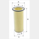 Wkład filtra powietrza WPO 805 - Zamiennik: WA 40 1200, C 17 149, AM 404 W, SA 10770 