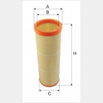 Wkład filtra powietrza WPO 815 - Zamienniki: CF 1720, SA 16296