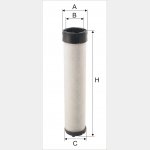 Wkład filtra powietrza WPO 817 - Zamienniki: CF 65/2, SA 16298